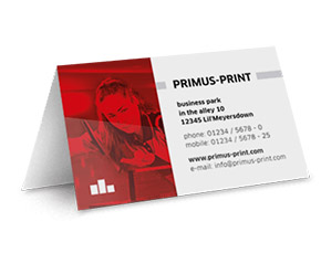 Cartes de visite double 