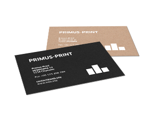 Cartes de visite imprimées en blanc 