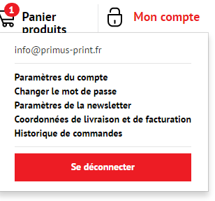 Déconnexion PRIMUS